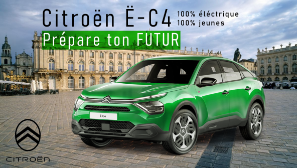Affiche de l'affiche pour le nouveau e C4 citroën
				repair café